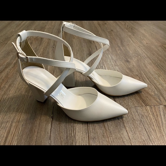 White Block Heel made in Greece - Picture 2 of 3